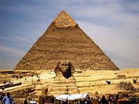 21 Sphinx met Chefren piramide