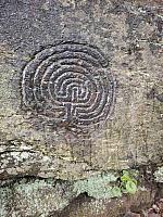The Rocky Valley Labyrinth carvings